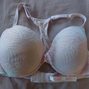 Victoria secret pink tiedye 34d racerback push-up bra